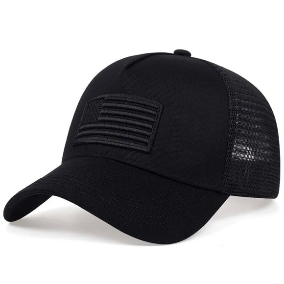 Fashion American Flag Embroidery Baseball Net Caps Spring and Summer Outdoor - Picture 1 of 4